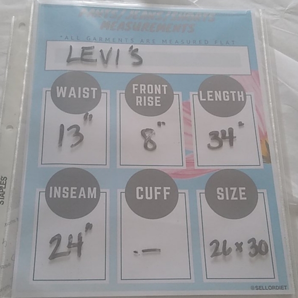 Levi's 570  LEJ 20th anniversary denim jeans, 26x30 - Picture 12 of 12